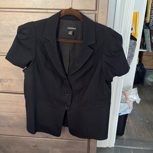 Lane Bryant Black Short Sleeve Blazer